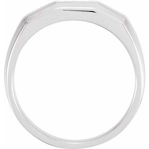 14K White Gold 1/5 CTW Diamond Channel-Set Band. 60138:207321:P