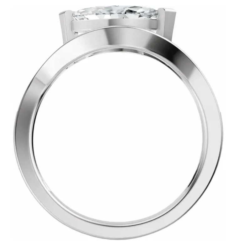 14K White Gold 10x5 mm Marquise 1/4 CTW Diamond Engagement Ring.