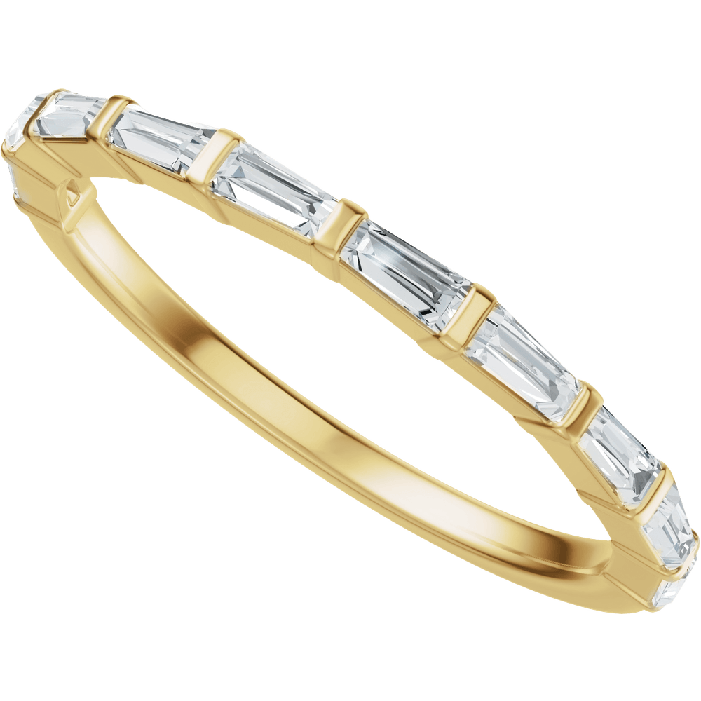 14K Yellow Gold 3/8 CTW Diamond Anniversary Band. 689625:600:P