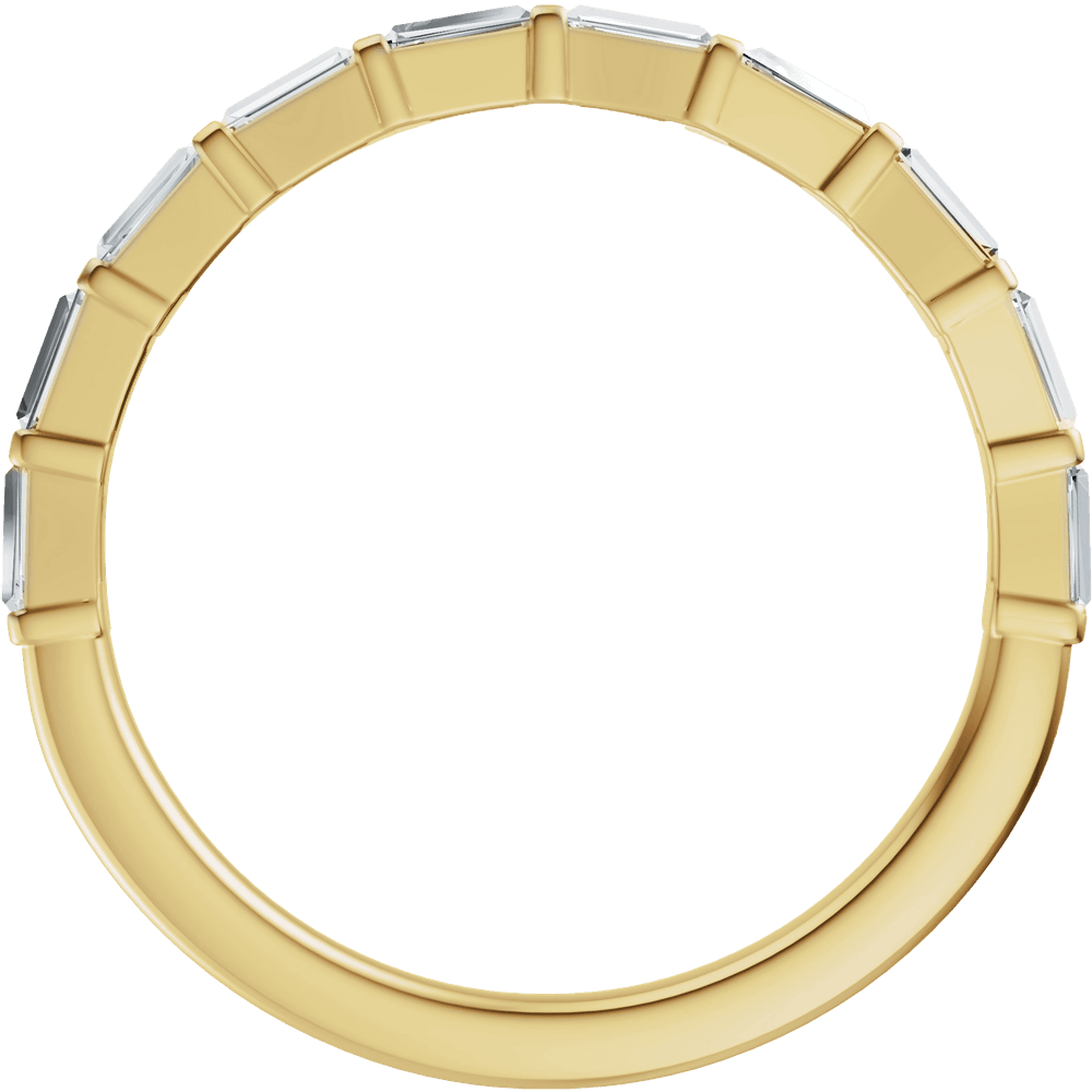 14K Yellow Gold 3/8 CTW Diamond Anniversary Band. 689625:600:P