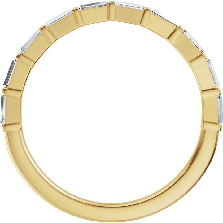 14K Yellow Gold 3/8 CTW Diamond Anniversary Band. 689625:600:P