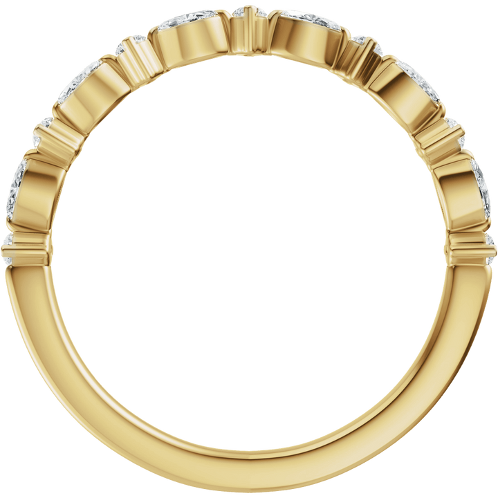 14K Yellow Gold 1/4 CTW Diamond Anniversary Band. 689631:600:P