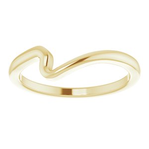 14K Yellow Gold Contour Band for 4.4 mm Round Ring. 122928:109:P