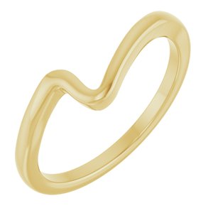 14K Yellow Gold Contour Band for 5.2 mm Round Ring. 122928:113:P