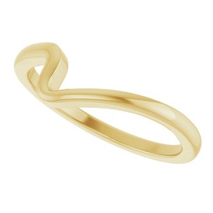 14K Yellow Gold Contour Band for 5.2 mm Round Ring. 122928:113:P