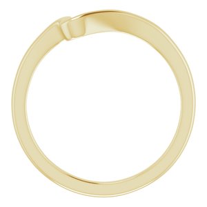 14K Yellow Gold Contour Band for 4.4 mm Round Ring. 122928:109:P