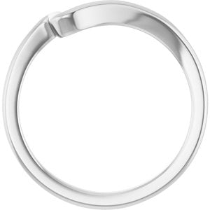 14K White Gold Contour Band for 5.2 mm Round Ring. 122928:603:P