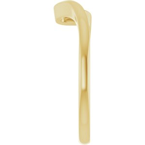 14K Yellow Gold Contour Band for 5.2 mm Round Ring. 122928:113:P