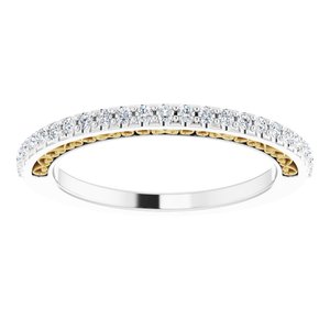 14K White/Yellow Gold 1/5 CTW Diamond Anniversary Band 123126:603:P