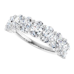 14K White Gold 3 5/8 CTW Diamond Anniversary Band. 123180:LG60008:P