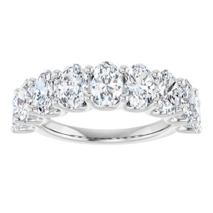 14K White Gold 3 5/8 CTW Diamond Anniversary Band. 123180:LG60008:P