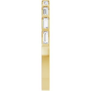 14K Yellow Gold 1/4 CTW Diamond Anniversary Band. 123178:601:P