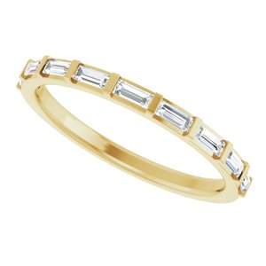 14K Yellow Gold 1/4 CTW Diamond Anniversary Band. 123178:601:P