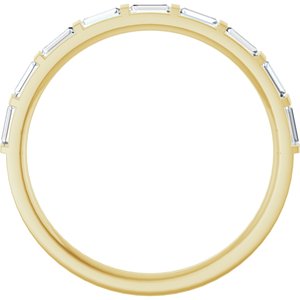 14K Yellow Gold 1/4 CTW Diamond Anniversary Band. 123178:601:P