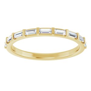 14K Yellow Gold 1/4 CTW Diamond Anniversary Band. 123178:601:P