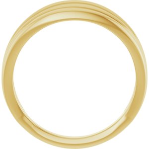 14K Yellow Gold Negative Space Ring