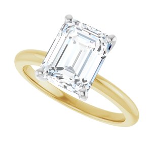 14K Yellow/White Gold 2 1/2 CTW Diamond Engagement Ring. 123213:LG612:P