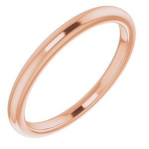 14K Rose Gold Band for 7x5 mm Pear Ring. 51220:1059:P