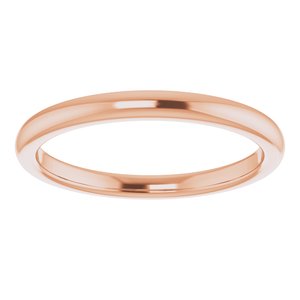 14K Rose Gold Band for 7x5 mm Pear Ring. 51220:1059:P
