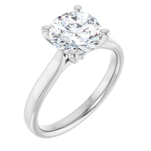 14K White Gold Round 2 CTW Diamond Solitaire Engagement Ring. 122089:LG6006:P