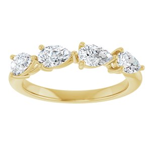14K Yellow Gold 1 CTW Diamond Anniversary Band. 123486:60018:P