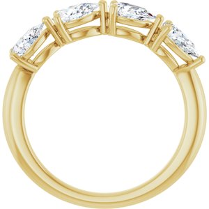 14K Yellow Gold 1 CTW Diamond Anniversary Band. 123486:60018:P