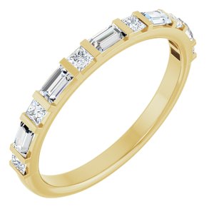 14K Yellow Gold 1/2 CTW Diamond Anniversary Band. 123585:601:P