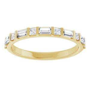 14K Yellow Gold 1/2 CTW Diamond Anniversary Band. 123585:601:P