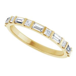 14K Yellow Gold 1/2 CTW Diamond Anniversary Band. 123585:601:P