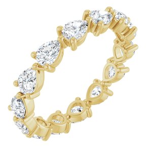 14K Yellow Gold 2 CTW Diamond Eternity Band. 123487:16984:P