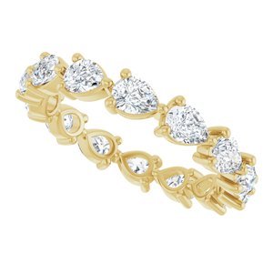14K Yellow Gold 2 CTW Diamond Eternity Band. 123487:16984:P