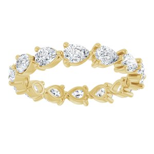 14K Yellow Gold 2 CTW Diamond Eternity Band. 123487:16984:P