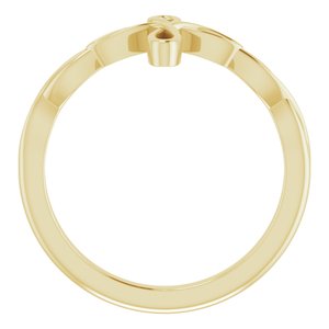 14K Yellow Gold Cross Ring