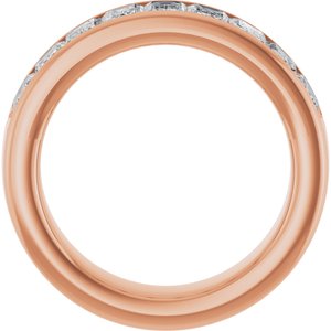 14K Rose Gold 3 1/6 CTW Diamond Anniversary Band. 122981:LG600000:P