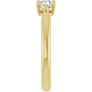 14K Yellow Gold  3.2 mm Round Anniversary Band. 124031:226:P