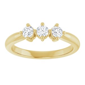 14K Yellow Gold  3.2 mm Round Anniversary Band. 124031:226:P
