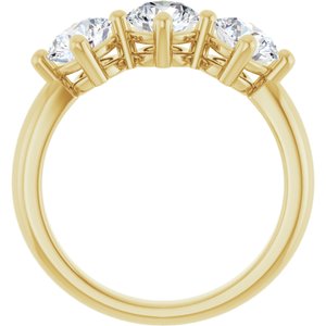 14K Yellow Gold  5.5 mm Round Anniversary Band. 124031:361:P