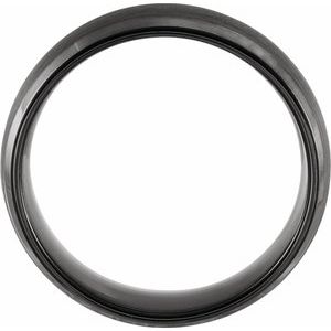 Black PVD Tungsten 6 mm Beveled-Edge Comfort-Fit Men's Band. TAR52193:606:P