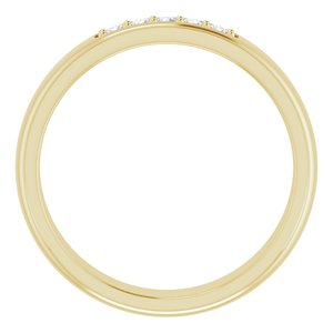 14K Yellow Gold 1/6 CTW Diamond Men's Band. 124563:600002:P