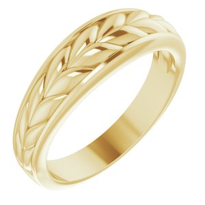 10K Yellow Gold Braided Men's Ring. 9879:106:P