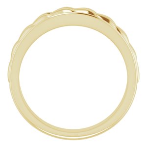 10K Yellow Gold Braided Men's Ring. 9879:106:P
