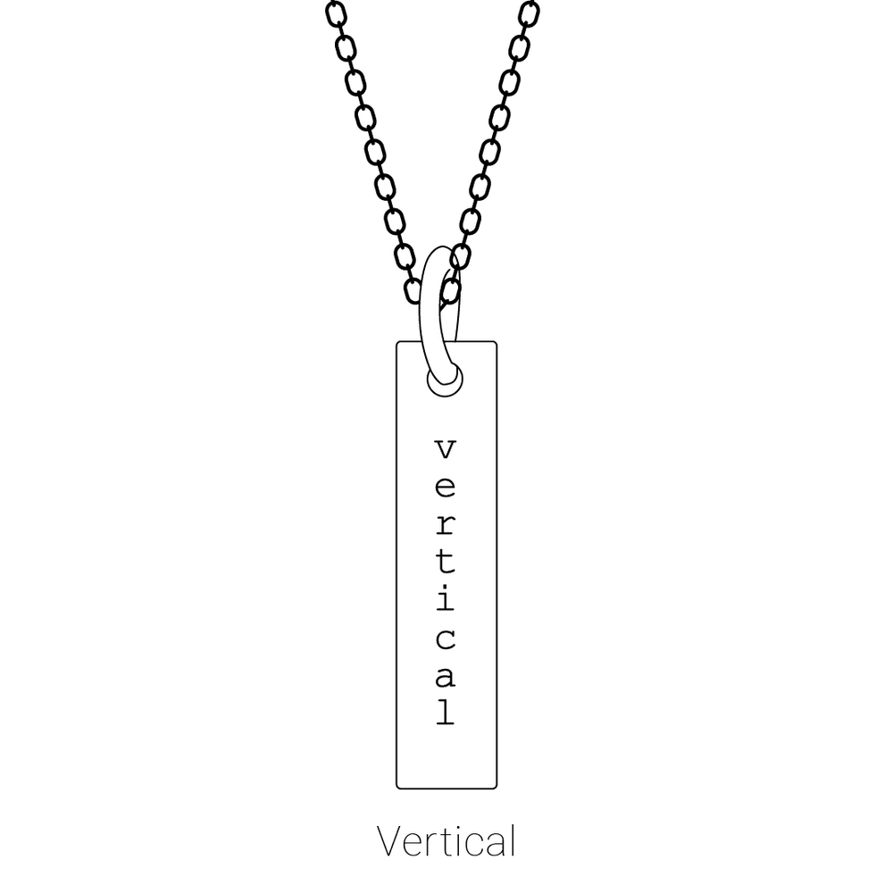 14K Yellow Gold Engravable Four-Sided 12 X 2.5 Mm Bar 16-18" Necklace. 87619:144:P