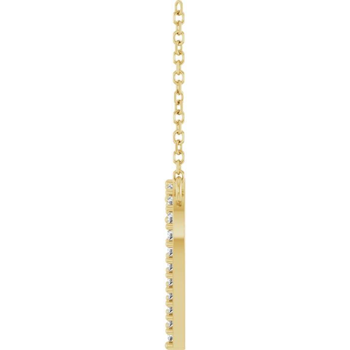 14K Yellow Gold 1/6 CTW Natural Diamond Heart Necklace