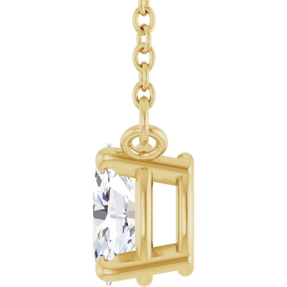 14K Yellow Gold 3/8 CT Natural Diamond Necklace