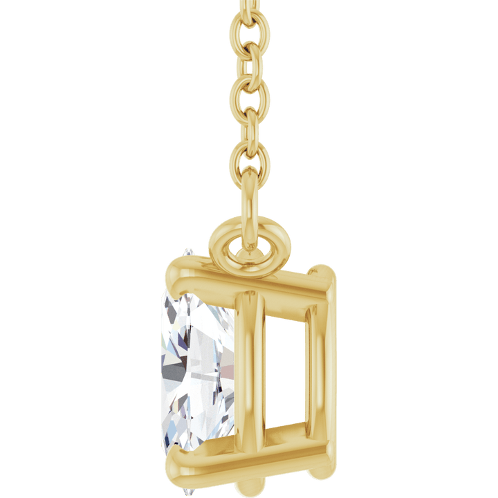 14K Yellow Gold 3/8 CT Natural Diamond Necklace