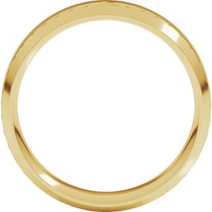 14K Yellow Gold 6 mm Lightweight Beveled-Edge Comfort-Fit Flat Band. BVIRL10:1039:P