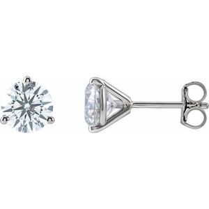 14K White Gold 2 CTW Diamond Stud Earrings. 652481:LG619:P