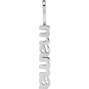 14K White Gold Mama Charm/Pendant 88016:101:P