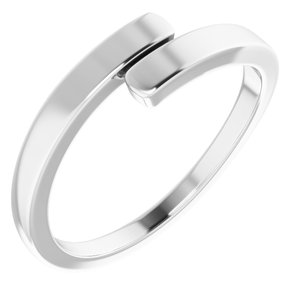 Sterling Silver Engravable Bypass Ring. 57742:104:P