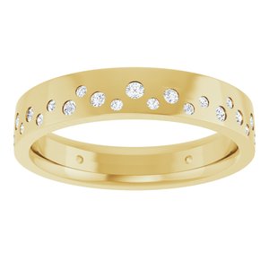 14K Yellow Gold 1/3 CTW Diamond Eternity Women's Band. 124450:626:P